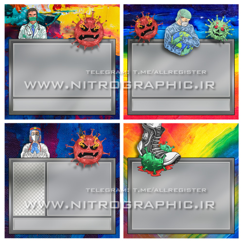 corona virus covid-19 instagram post templates , text background , graphic arts , طرح پست اینستاگرام ویروس کرونا طرحهای کرونایی قالب های زیبا و گرافیکی