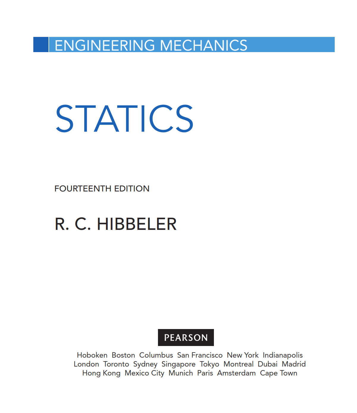 Engineering Mechanics Statics By Russell Hibbeler 14th Edition Ebook Pdf