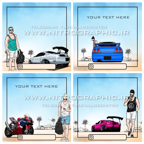 مرد ها ، لباس ، زیرپوش ، رکابی ، هوای گرم ، تابستان ، ماشین اسپرت ، ماشینهای تیونینگ شده ، ماشینباز ، طرح پست اینستاگرام ، قالبهای زیبا ، طرحهای آماده گرافیکی ، قالب های آماده