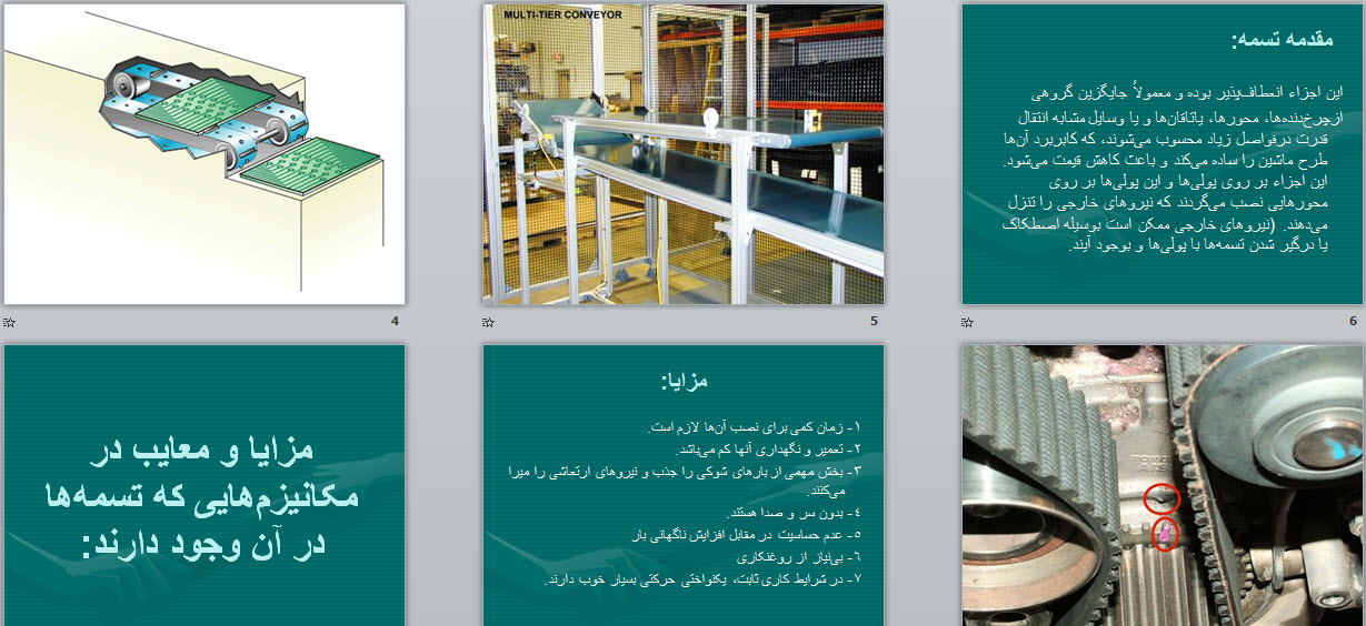 پاورپوینت تسمه
