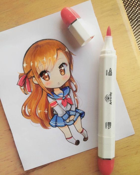 ماژیک اسکچ طراحی انیمه