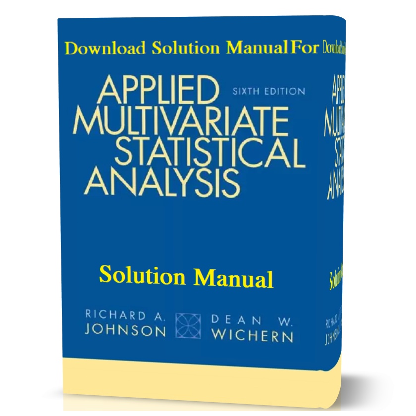 applied multivariate statistical analysis 6th edition solutions manual fbsep7