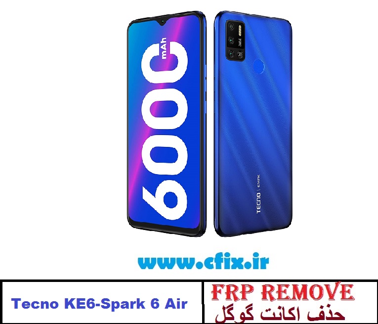 حذف اکانت گوگل تکنو Frp Tecno KE6 - Spark 6 Air