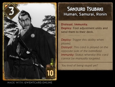 Toshiro Mifune Sanjuro Yojimbo Cinema Gwent Card