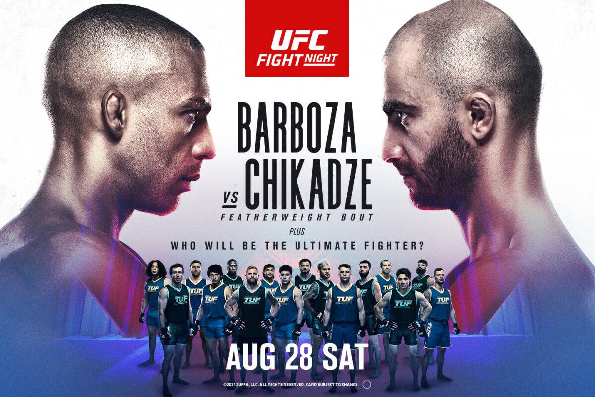 دانلود  رویداد یو اف سی:  UFC on ESPN 30: Barboza vs. Chikadze