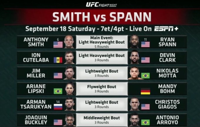 دانلود یو اف سی فایت نایت 192 | UFC Fight Night 192: Smith vs. Spann